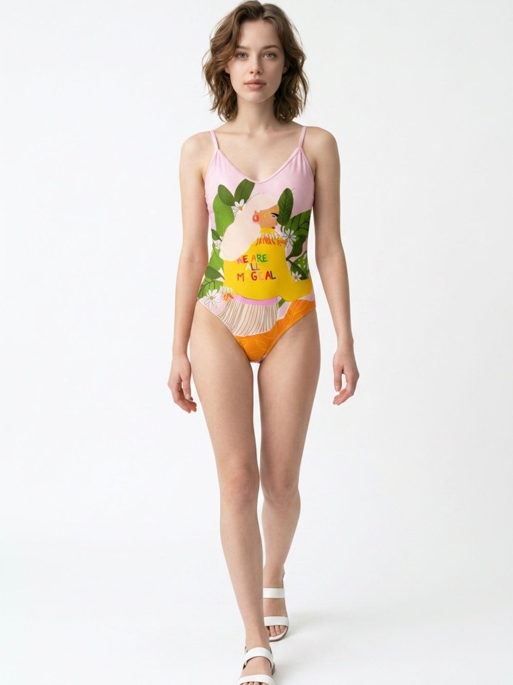 ANTHROPOLOGIE | ALJA HORVAT Magical Pink One-Piece Swimsuit Women’s Size Medium